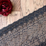 Load image into Gallery viewer, Black 8&quot; Wide Stretch Lace
