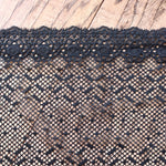 Load image into Gallery viewer, Black 8&quot; Wide Stretch Lace
