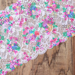 Load image into Gallery viewer, Bloomin&#39; Pink 7.75&quot; Wide Stretch Lace
