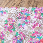 Load image into Gallery viewer, Bloomin&#39; Pink 7.75&quot; Wide Stretch Lace

