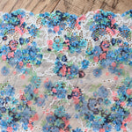 Load image into Gallery viewer, Blue Blossoms 8.5&quot; Wide Stretch Lace
