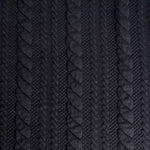 Load image into Gallery viewer, Black Cables Quilted Knit | By The Half Yard
