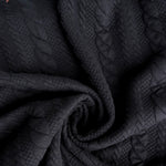 Load image into Gallery viewer, Black Cables Quilted Knit | By The Half Yard
