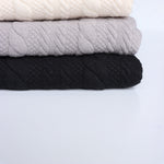 Load image into Gallery viewer, Ivory Cables Quilted Knit | By The Half Yard
