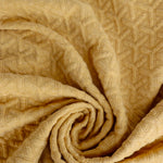 Load image into Gallery viewer, Celosia Yellow Interwoven Squares Quilted Knit | By The Half Yard
