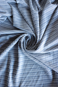 Winter Sky Broken Stripe Jacquard Knit