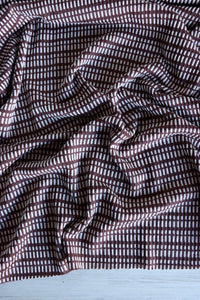 Brown Broken Stripe Jacquard Knit