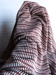 Load image into Gallery viewer, Brown Broken Stripe Jacquard Knit