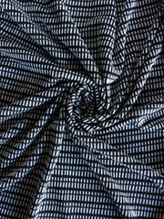 Load image into Gallery viewer, Black Broken Stripe Jacquard Knit