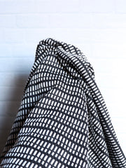 Load image into Gallery viewer, Black Broken Stripe Jacquard Knit