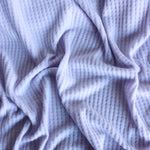 Load image into Gallery viewer, Light Lavender Brushed Waffle Sweater Knit
