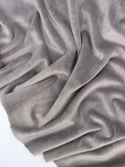 Load image into Gallery viewer, Grey Stretch Velour Corduroy