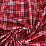Load image into Gallery viewer, Red Mini Plaid French Terry
