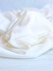 Load image into Gallery viewer, 1YD PRECUT; Ivory Rayon Spandex Slub Jersey