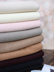 Load image into Gallery viewer, Taupe Wool Boucle/French Terry Knit | By The Half Yard