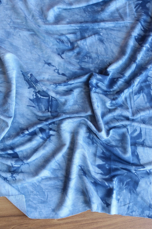 Moody Blue Tie Dye Baby French Terry