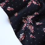 Load image into Gallery viewer, Aisling on Black Swiss Dot Rayon Crepon
