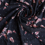 Load image into Gallery viewer, Aisling on Black Swiss Dot Rayon Crepon
