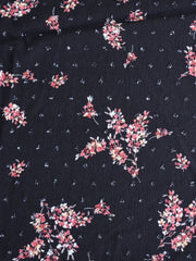 Load image into Gallery viewer, Aisling on Black Swiss Dot Rayon Crepon