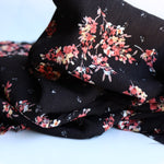 Load image into Gallery viewer, Aisling on Black Swiss Dot Rayon Crepon
