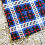 Load image into Gallery viewer, Royal/Black/Ivory/Red Finn Plaid Double Brushed Poly
