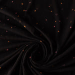 Load image into Gallery viewer, Tossed Hearts on Black Yummy 4x2 Rib Knit
