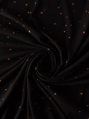 Load image into Gallery viewer, Tossed Hearts on Black Yummy 4x2 Rib Knit