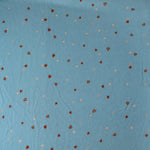 Load image into Gallery viewer, Tossed Hearts on Chambray Brushed Sweater Knit
