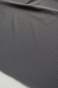 Slate Gray Crosshatch Nylon Spandex Tricot