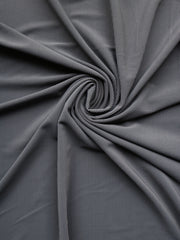 Slate Gray Ribbed Polyester Spandex Tricot