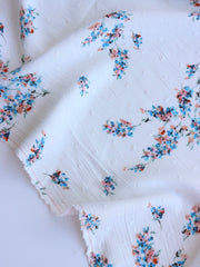 Load image into Gallery viewer, Aisling on Ivory Swiss Dot Rayon Crepon