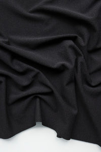 Black Pulse Moisture Wicking Textured Poly Spandex