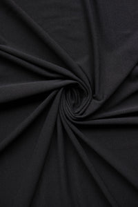 Black Pulse Moisture Wicking Textured Poly Spandex