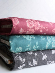 Load image into Gallery viewer, Teal Floral | Wishwell Loire Valley Jacquards | Robert Kaufman