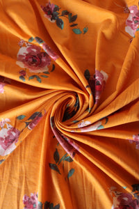 Gwen Floral on Turmeric French Terry