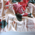 Load image into Gallery viewer, 2YD PRECUT; Estelle Floral on Ivory French Terry
