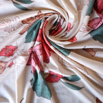 Load image into Gallery viewer, 2YD PRECUT; Estelle Floral on Ivory French Terry
