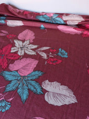 Load image into Gallery viewer, Estelle Floral on Mauve French Terry