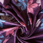 Load image into Gallery viewer, Estelle Floral on Violet French Terry
