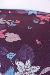 Estelle Floral on Violet French Terry