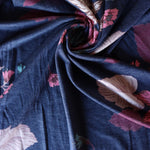 Load image into Gallery viewer, Estelle Floral on Navy French Terry
