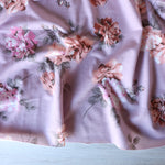 Load image into Gallery viewer, Mae Floral on Lavender Mist French Terry
