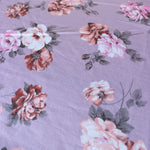Load image into Gallery viewer, Mae Floral on Lavender Mist French Terry
