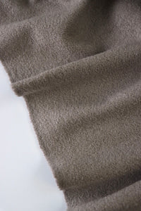 Grey Taupe Wool Boucle/French Terry Knit | By The Half Yard