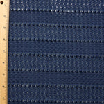 Load image into Gallery viewer, Navy Stitch Sampler Stripe Lace
