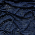 Load image into Gallery viewer, Navy Stitch Sampler Stripe Lace
