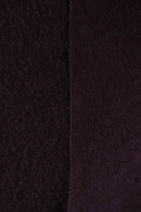 Dark Mahogany Wool Boucle/French Terry Knit | By The Half Yard