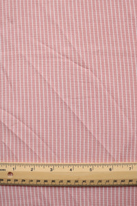 Peachy Pink & Ivory Vertical Stripe Ghost Crepe