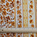 Load image into Gallery viewer, Mustard/Ivory Boho Vertical Stripe Double Brushed Poly
