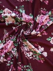 Load image into Gallery viewer, Nixon on Burgundy Double Brushed Poly
